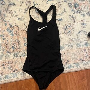 Nike Black Swimsuit with White Swoosh